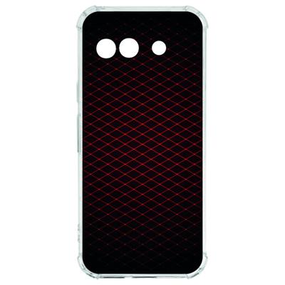 Google Pixel 9a Hoesje - Geruit Rood TPU Antishock