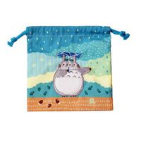 My Neighbor Totoro Laundry Storage Bag Totoro under the rain 20 x 19 cm - thumbnail