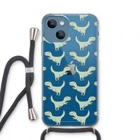 Dinos: iPhone 13 mini Transparant Hoesje met koord