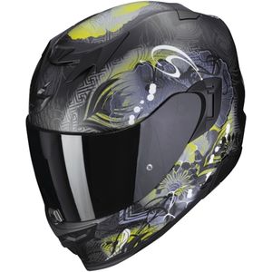 SCORPION EXO-520 Evo Air Melrose Lady Mat, Integraalhelm, Zwart-Geel