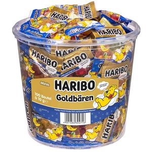 Haribo - Goudberen "Goede nacht" - 100 Mini zakjes