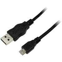 LogiLink USB-kabel USB 2.0 USB-A stekker, USB-micro-B stekker 1.00 m Zwart CU0058 - thumbnail