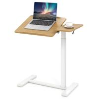 Verzorgingstafel met Verborgen Wielen Hoogteverstelbare Bedtafel met Kantelbare Tafelblad