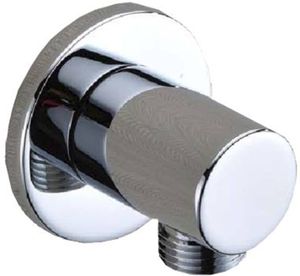 Saqu Classic messing doucheaansluiting muur chroom