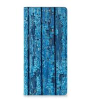 Xiaomi Redmi Note 13 5G Book Wallet Case Wood Blue - thumbnail