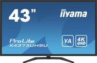 Iiyama ProLite X4373UHSU-B1 LED-monitor Energielabel G (A - G) 108 cm (42.5 inch) 3840 x 2160 Pixel 16:9 3 ms HDMI, DisplayPort, Mini-DisplayPort, USB-A 2.0,