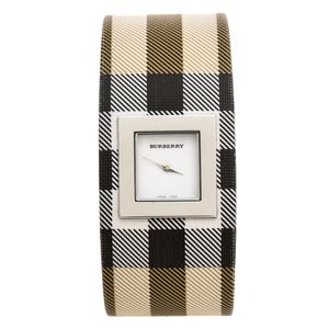 Horlogeband Burberry BU4000 Leder Multicolor 22mm