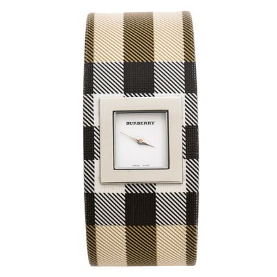 Horlogeband Burberry BU4000 Leder Multicolor 22mm