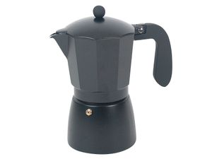 Zwarte Percolator Express - Espressomaker - 12 kops - 600ml - Groot - Zwart - Espresso op vuur