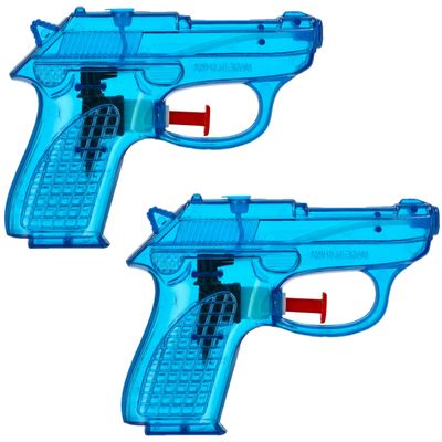 Waterpistool Splash Gun - 10x - klein model - 12 cm - blauw