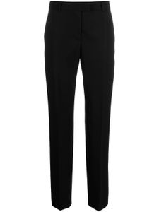 Moschino pantalon de tailleur en laine vierge - Noir