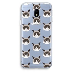 It's a Purrr Case: Samsung Galaxy J3 (2017) Transparant Hoesje
