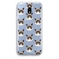 It's a Purrr Case: Samsung Galaxy J3 (2017) Transparant Hoesje