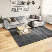 Vloerkleed OVIEDO laagpolig 240x240 cm antracietkleurig