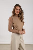 Nukus Puck Top Strass Nkf01001 Blouse 64 Camel