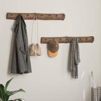 Hanger Bruin 50 x 8 x 12 cm Massief Gerecycled Hout