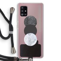 Marmeren cirkels: Samsung Galaxy A51 5G Transparant Hoesje met koord