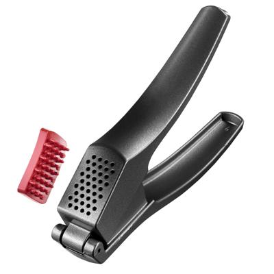 Westmark Knoflookpers - zwart - aluminium - 16 x 3 cm - keuken gerei - met grote kamer