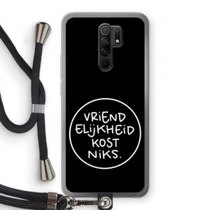 Vriendelijkheid: Xiaomi Redmi 9 Transparant Hoesje met koord
