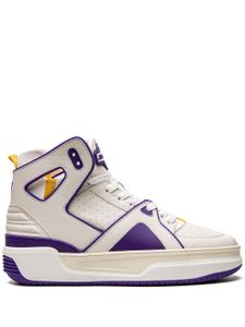 Just Don baskets montantes Courtside en cuir - Blanc