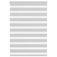 VidaXL Zebra rolgordijn 115x100 cm stofbreedte 110,9 cm lichtgrijs