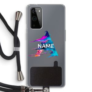 Abstract Spectrum: OnePlus 9 Pro Transparant Hoesje met koord