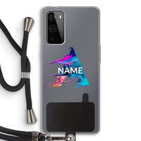 Abstract Spectrum: OnePlus 9 Pro Transparant Hoesje met koord