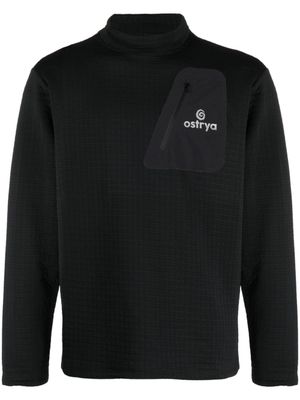 Ostrya sweat Tessellate à logo imprimé - Noir