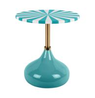 Bijzettafel Candy Swirl - Turquoise Blauw