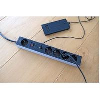 Stekkerdoos met USB Power Delivery 5-voudig Grijs / Zwart Stekkerdoos met USB Power Delivery 5-voudig Grijs / Zwart