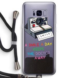 Smile: Samsung Galaxy S8 Transparant Hoesje met koord
