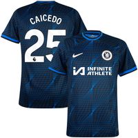Chelsea Shirt Uit 2023-2024 + Caicedo 25