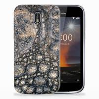 Nokia 1 | TPU Hoesje | Krokodillenprint