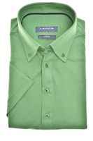 Ledȗb Slim Fit Polo shirt Korte mouw groen - thumbnail