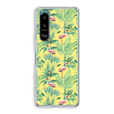 Flamingo party: Sony Xperia 5 III Transparant Hoesje