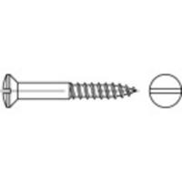 TOOLCRAFT TO-5446362 Bolverzonken houtschroeven 3.5 mm 35 mm Sleuf DIN 95 Messing 200 stuk(s)