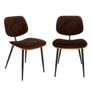 Signature - Eetkamerstoelen Olympia - Bruin - Set van 2