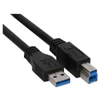 InLine 4043718129942 USB-kabel 2 m USB 3.2 Gen 1 (3.1 Gen 1) USB B USB A Zwart - thumbnail