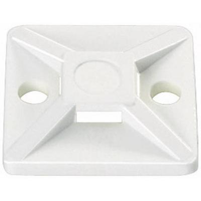 HellermannTyton Bevestigingssokkel Zelfklevend, Schroefbaar 151-28349 4-voudige invoeging, Halogeenvrij, UV-stabiel, Weerbestendig Transparant 100 stuk(s)