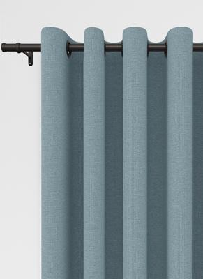 Staba ringgordijn - Scandi Blue met ringen