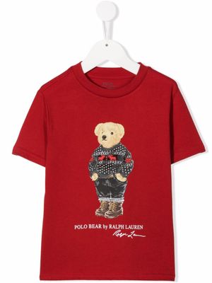 POLO RALPH LAUREN KIDS t-shirt Polo Bear - Rouge