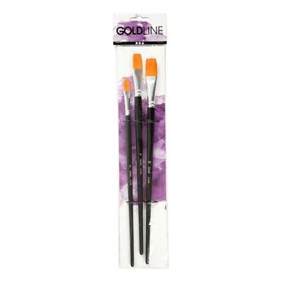 Creativ Company Gold line penselen plat, 3st.