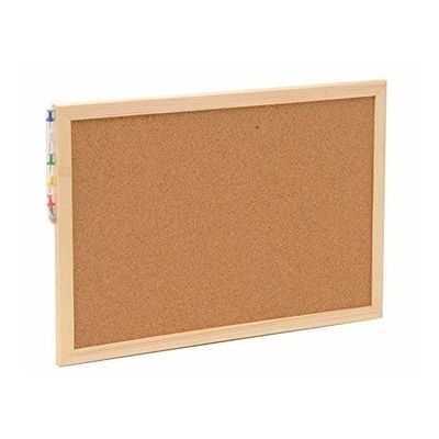 Set van 2x stuks Prikborden/memoborden van kurk 22 x 30 cm