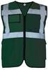 Korntex KX802 Executive Multifunctional Safety Vest Berlin - Paramedic Green - M