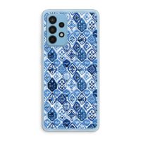 Blauw motief: Samsung Galaxy A52 Transparant Hoesje