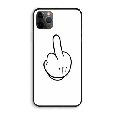 Middle finger white: iPhone 11 Pro Biologisch afbreekbaar hoesje