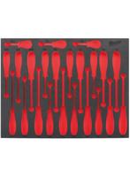 Milwaukee Empty 23 pc Trilobe Screwdriver Foam Insert Lege Foam Inlay schroevendraaier set (23-delig) - 4932493668