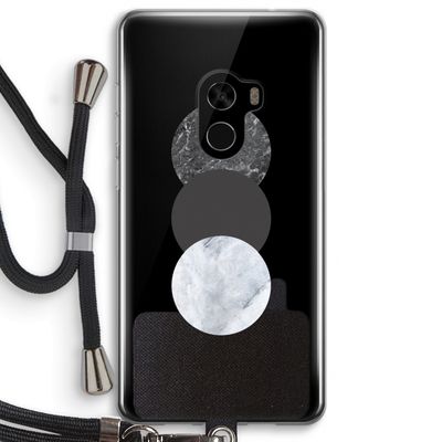 Marmeren cirkels: Xiaomi Mi Mix 2 Transparant Hoesje met koord