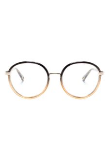 Chloé Eyewear gradient round-frame glasses - Noir