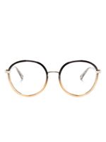 Chloé Eyewear gradient round-frame glasses - Noir